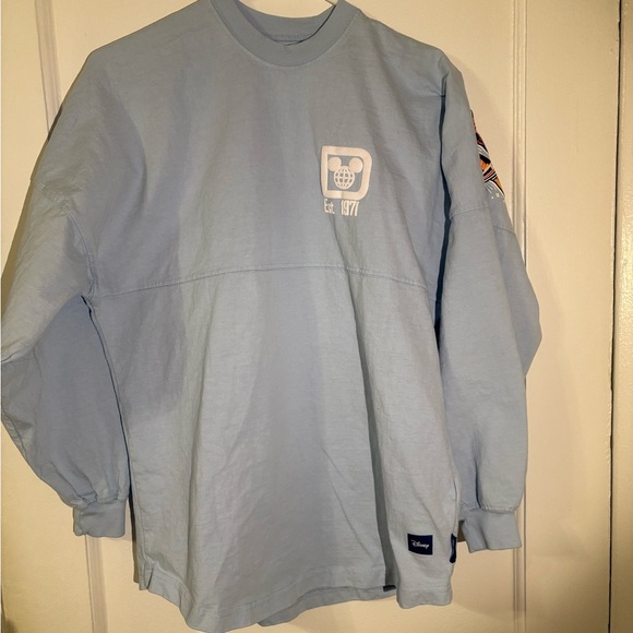 Disney Adults Spirit Jersey Blue Magic Kingdom Characters - Picture 3 of 5